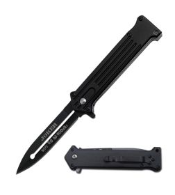 All Black Joker Spring Assisted Opening Knife