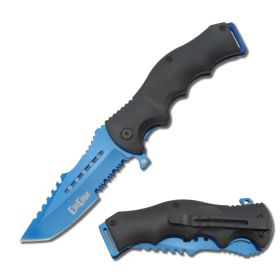 Spring Assisted  Knife Blue