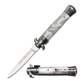 Style Spring Assist Knife  Pearl Handle
