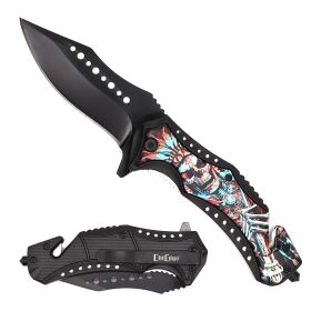 Tactical Yama Spring Assisted Open Rescue Folding Pocket Knife