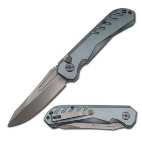 Gray Survival Military Switch Blade Pocket Knife 8 Inch Overall