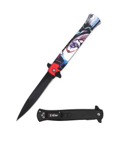 9" Joker Stiletto Style Spring Assist Opening Pocket Knife