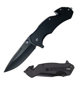 Black EDC Spring Assisted Knife