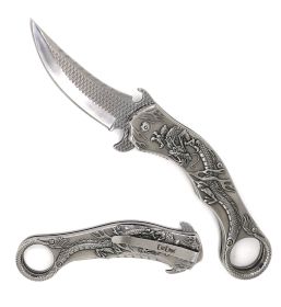 Silver Dragon Spring Assisted Knife