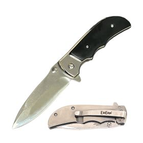 Black Pearl Handle Spring Assisted Folding Knife