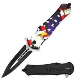 American Eagle Dagger Style Spring Assisted Open Knife