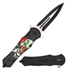Joker Dagger Style Spring Assisted Open Knife