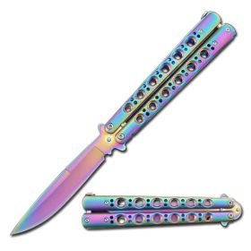 Rainbow Scorpion Butterfly  Knife