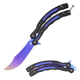 Blue Practice Knife Butterfly