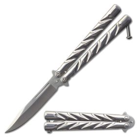 Silver Vortex ...Butterfly Knife