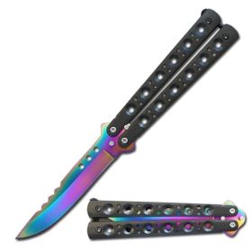 Rainbow Renegade Butterfly Knife