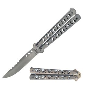Silver Renegade Butterfly Knife