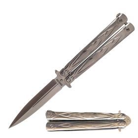 Silver Butterfly Sudden Fatality Tribal Knife