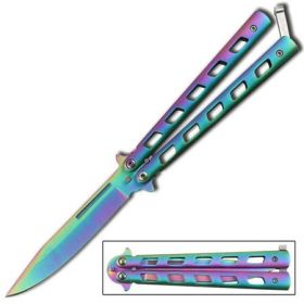 Rainbow Warrior Butterfly Knife