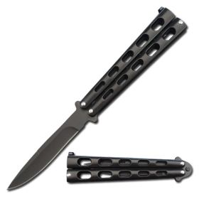 Black Striker Butterfly Knife