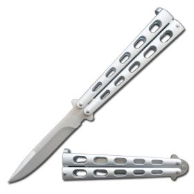 Silver Striker Butterfly Knife