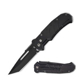 4.5" Closed Black Ballistic Switch Blade  Knife
