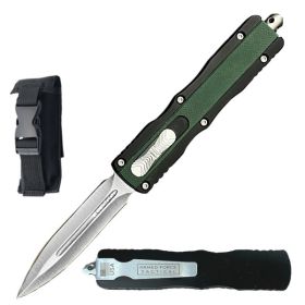 7.5" Death Stalker Automatic Out The Front Knife Green G10 Handle