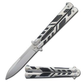 Silver Venom Butterfly Knife