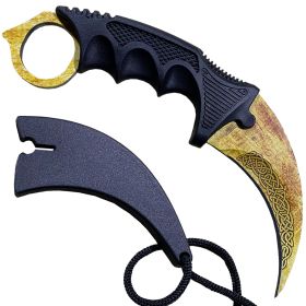 7.6" Lore Combat Neck Knife with Sheath