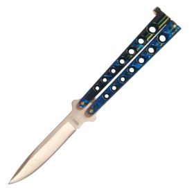 Length Helix Butterfly Knife - Blue