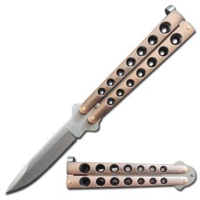 Length Helix Butterfly Knife - Copper
