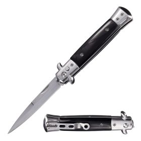 5" Closed Classic Stiletto SwitchBlade Knife