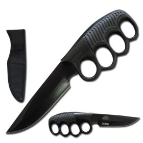 9.5" Military Tactical Trench Knife Combat Fixed Blade Black Knife