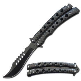 The Predator Curved Blade Balisong Knife
