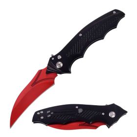 5.95" Closed Switch Blade Knife Blood Sucker