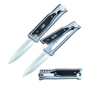7.75 Inch Dagger Blade Gravity Knife CNC 6061 Aircraft Alum. Handle