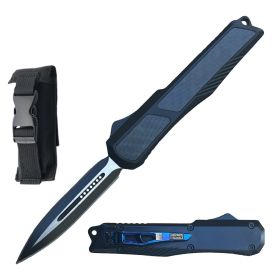 8.5" Black Delta Slim OTF Dual Action Automatic Knife