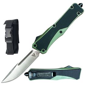 9.75" D2 Steel Automatic Military OTF Out the Front Knife G10 Handle