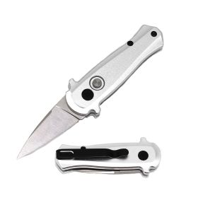 3.25" Closed CNC Aluminum Handle Mini Auto Switch Blade Knife
