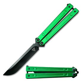 Green Aluminum Handle Ball Bearing Practice Butterfly Trainer