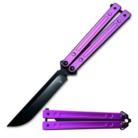 Purple Aluminum Handle Ball Bearing Practice Butterfly Trainer
