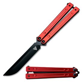 Red Aluminum Handle Ball Bearing Practice Butterfly Trainer