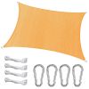 TitleRectangle Top Canopy 98% UV Block Awning Shelter 185GSM HDPE Patio Cover with Snap Hooks Ropes for Outdoor Garden Backyard