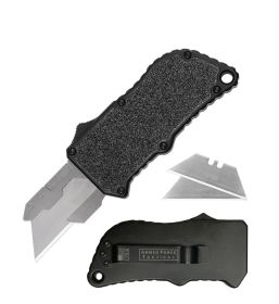 3.5 Inch Closed Automatic OTF Utility Knife Box Cutter