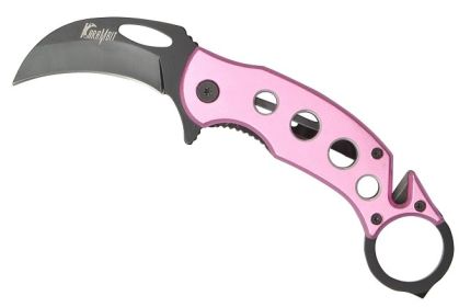 5 Inch Pink Karambit Tactical Spring Assisted Opening Knife