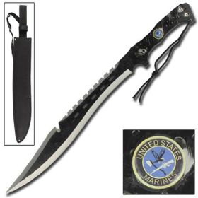 Marines Leatherneck Sawback Machete