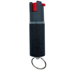 Black Sparkle Keychain Pepper Spray for Self Defense - Safety Twist Top to Prevent Accident