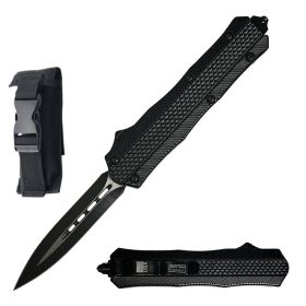 9" Black Abyssal Apparatus OTF Automatic Out the Front Knife