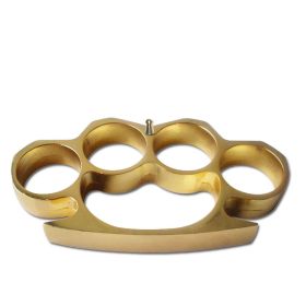 Self Defense Heavy Gold Metal Buckle Knuckles, Paperweight