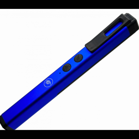 Stun Gun Self Defense Blue Pen Style with LED Light USB Rechargeable