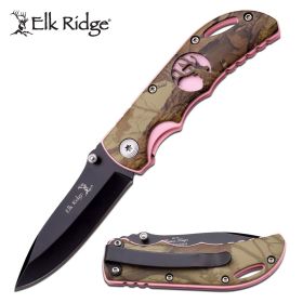 Green Camo Folding Knife