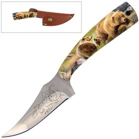 7 Inch Full Tang Knife Bear Handle
