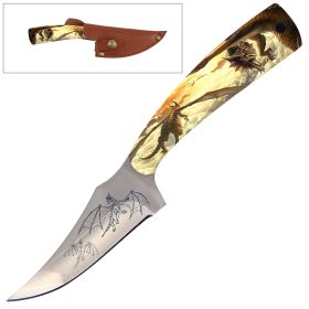 7" Full Tang Knife Flying Dragon Handle