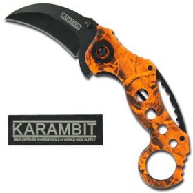 Karambit Spring Assisted Knife Orange