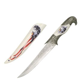 Collector's Patriotic Eagle Hunting Knife Bowie
